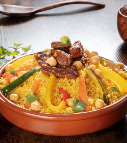 Meat and vegetable couscous